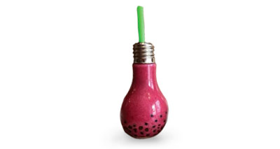 Milkshake de FRUTOS ROJOS con perlas que explotan en tu boca